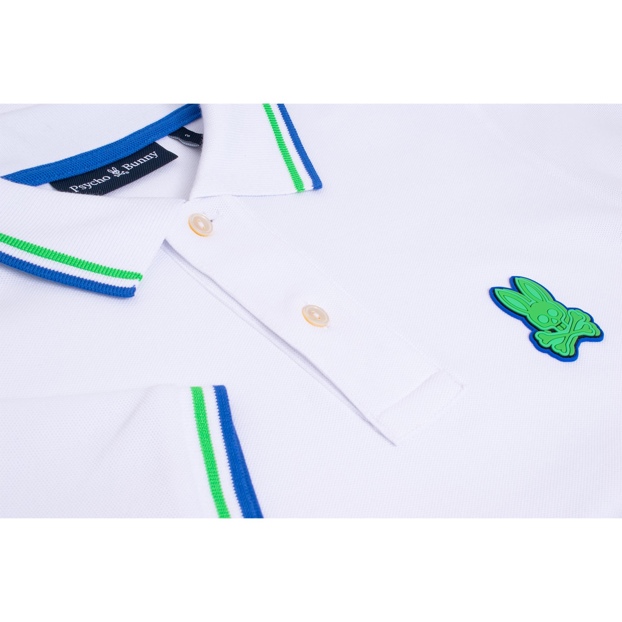 Psycho Bunny Banks Pique Polo White